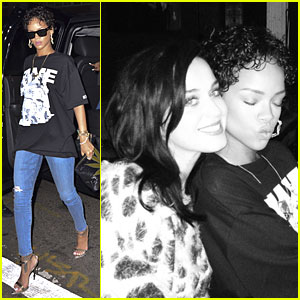Rihanna & Katy Perry Reunite at NYC Dinner!