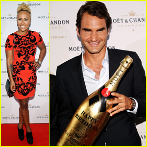 Roger Federer & Emeli Sande: Moet & Chandon Anniversary!