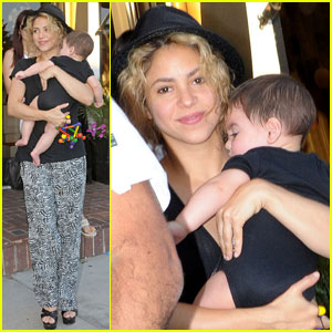 Shakira Goes Shopping with Baby Milan
