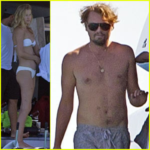 Shirtless Leonardo DiCaprio Yachts with Bikini-Clad Toni Garrn!