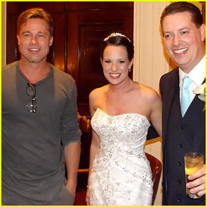 Brad Pitt Crashes Wedding in England, Was 'Really Nice!'