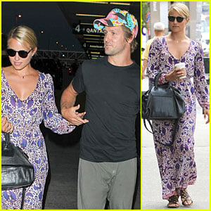 Dianna Agron & Nick Mathers Hold Hands at LAX  Airport!