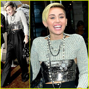 Miley Cyrus Steps Out in Paris Before 'Wrecking Ball' Premiere