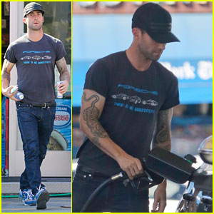 Adam Levine Steps Out After Dinner with Behati Prinsloo's Parents