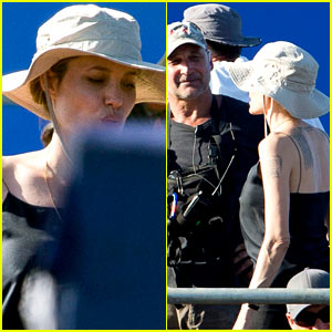 Angelina Jolie: Hard at Work on 'Unbroken' Set!
