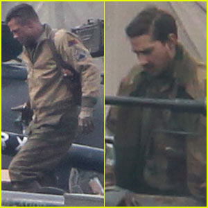 Brad Pitt's 'Fury' Crew Warn Town Residents About Noise Levels!
