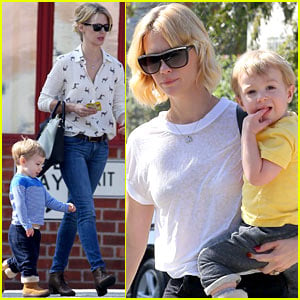 January Jones & Xander Spend Some Quality Time Together!