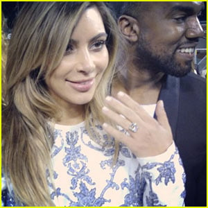 Kim Kardashian's Engagement Ring - Check Out the Huge Rock!