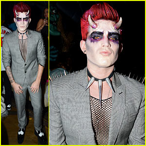 Adam Lambert Hosts Halloween Party, Dresses as Ghoulish Devil!