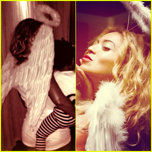 Beyonce: Angel Halloween Costume with Blue Ivy!