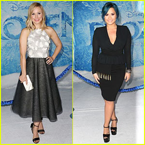 Kristen Bell & Demi Lovato: 'Frozen' Hollywood Premiere!