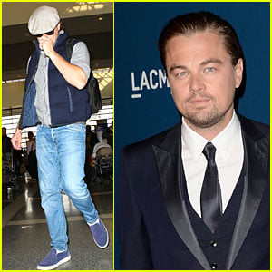 Leonardo DiCaprio: LAX Departure after LACMA Art & Film Gala!