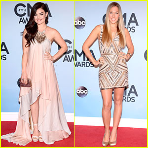 Lucy Hale & Colbie Caillat - CMA Awards 2013 Red Carpet