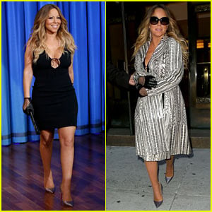Mariah Carey Surprises Fans at Recording Studio on 'Fallon'