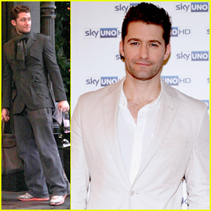 Matthew Morrison Promotes 'A Classic Christmas' in Milan!