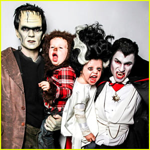 Neil Patrick Harris' Family Halloween Photo 2013 - Monsters!