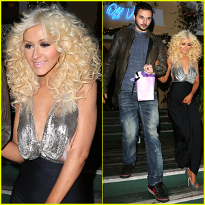 Christina Aguilera & Matthew Rutler: Off Vine Dinner After 'The Voice' Finale!