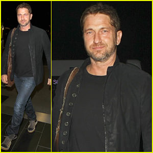 Gerard Butler Catches a Flight Out of LAX