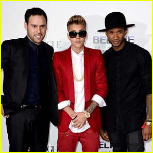 Justin Bieber: 'Believe' Premiere with Usher & Scooter Braun!