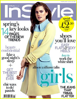 Allison Williams Covers 'InStyle Uk' February 2014