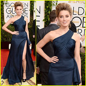 Amber Heard - Golden Globes 2014 Red Carpet