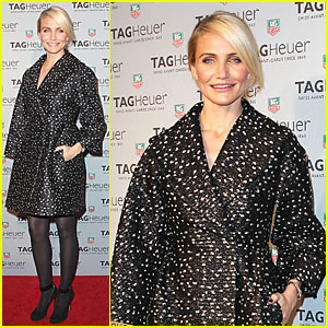 Cameron Diaz: TAG Heuer NYC Flagship Store Opening!