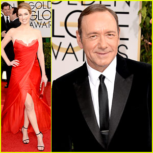 Kevin Spacey & Kristen Connolly - Golden Globes 2014