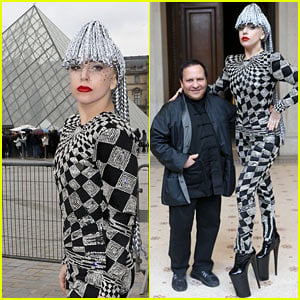 Lady Gaga Visits Museums in Paris Wearing Interesting Outfit!