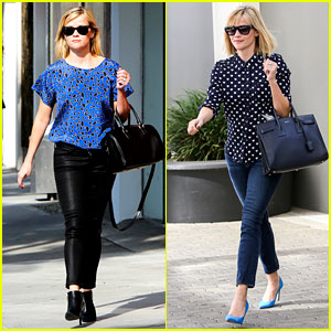 Reese Witherspoon Keeps Busy with Shopping & Meetings!