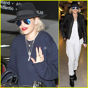 Rita Ora: Hat Sporting Airport Arrivals!