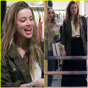 Amber Heard & Future Stepdaughter Lily-Rose Depp Laugh & Bond While Shopping (PHOTOS)