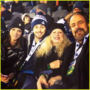 Ashley Greene: Super Bowl with Paul Khoury & His Parents!