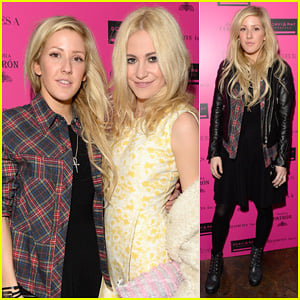 Ellie Goulding: London Fashion Week Party with Pixie Lott!