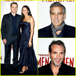 George Clooney & Matt Damon Bring 'Monuments Men' to Paris!
