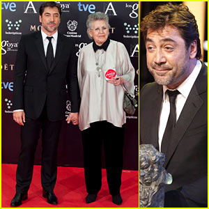 Javier Bardem Brings Mom Pilar as Date to Goya Awards 2014