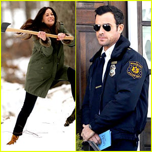Justin Theroux Looks Mighty Fine in His Police Uniform!