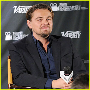 Leonardo DiCaprio Promotes 'Wolf of Wall Street' at 'Variety' Screening!