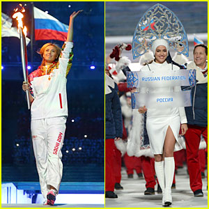 Maria Sharapova & Irina Shayk: Sochi Olympics 2014 Opening Ceremony!