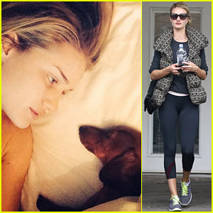 Rosie Huntington-Whiteley Shares Precious Moment with Her Pup