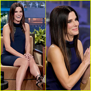 Sandra Bullock Visits Jay Leno for His Second to Last Show!