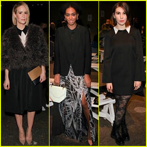 Sarah Paulson & Solange Knowles Stay Chic at Honor's Fashion Week Show!