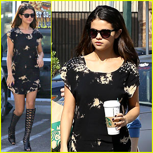 Selena Gomez Wakes Herself Up with Coffee After Sleeping In