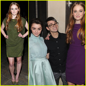 Sophie Turner & Maisie Williams: 'Game of Thrones' Girls Sit Front Row at Christian Siriano