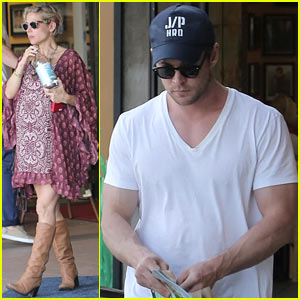 Chris Hemsworth & Elsa Pataky Enjoy a Pizza Lunch Date!