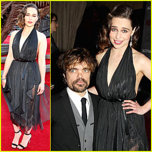 Emilia Clarke & Peter Dinklage Premiere 'Game of Thrones' Season 4!