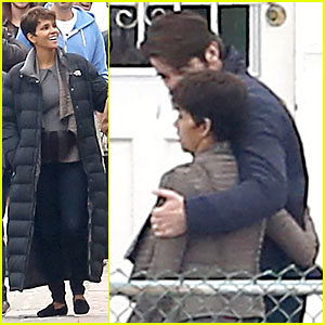 Halle Berry & Goran Visnjic Show Some PDA for 'Extant'!