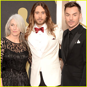 Jared Leto Brings Mom Constance & Brother Shannon to Oscars 2014!
