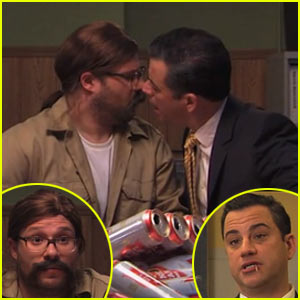 Seth Rogen & Jimmy Kimmel Kiss in 'True Detective' Season 2 Spoof - Watch Now!