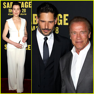 Joe Manganiello & Arnold Schwarzenegger Add Muscle Power to 'Sabotage' Premiere!