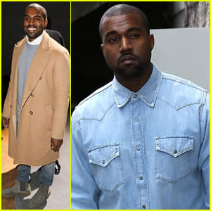 Kanye West Sits Front Row at the Celine Paris Fashion Show